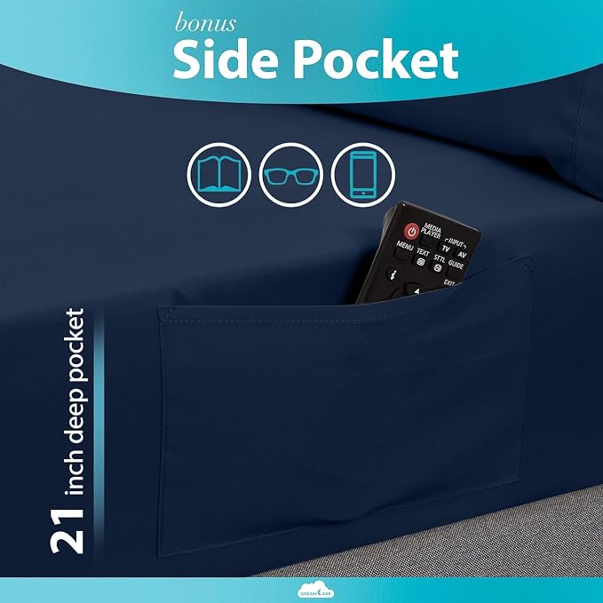 DREAMCARE King Size Sheets Set - Image 3