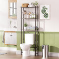 AmazerBath Bamboo Over The Toilet Storage Shelf, Over Toilet Bathroom Organizer by AmazerBath