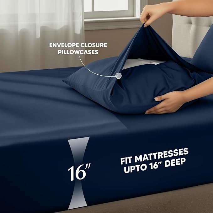Utopia Bedding California King Size Sheet Set – 4 Piece Bed Sheets, Soft and - Image 4