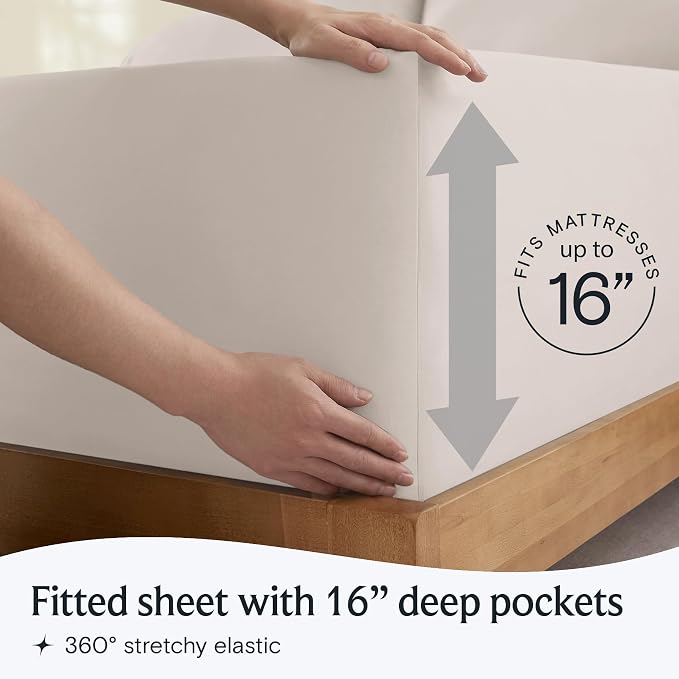 LuxClub 3 PC Twin Sheet Set, Deep Pockets Wrinkle Free Cooling Bed Sheets Hotel - Image 6