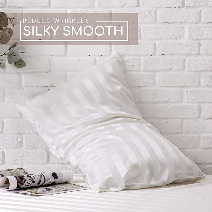 MR&HM Satin Bed Sheets, King Size Sheets Set - Image 4