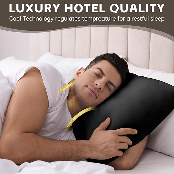 HIMOON Bed Pillows for Sleeping 4 Pack, King Size Cooling Pillows Set of 4 - Image 5