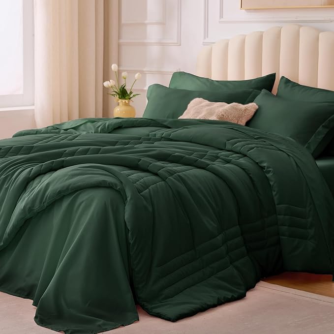Twin XL Comforter Set Emerald Green by Velorose