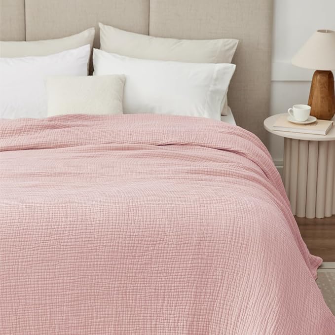 100% Cotton Muslin Blanket King 108" x 90", 6 Layers Breathable and Lightweight - Image 7