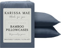 Karissa Mae Cooling Bamboo Viscose Standard Size Pillowcase Set | 100% by KARISSAMAE