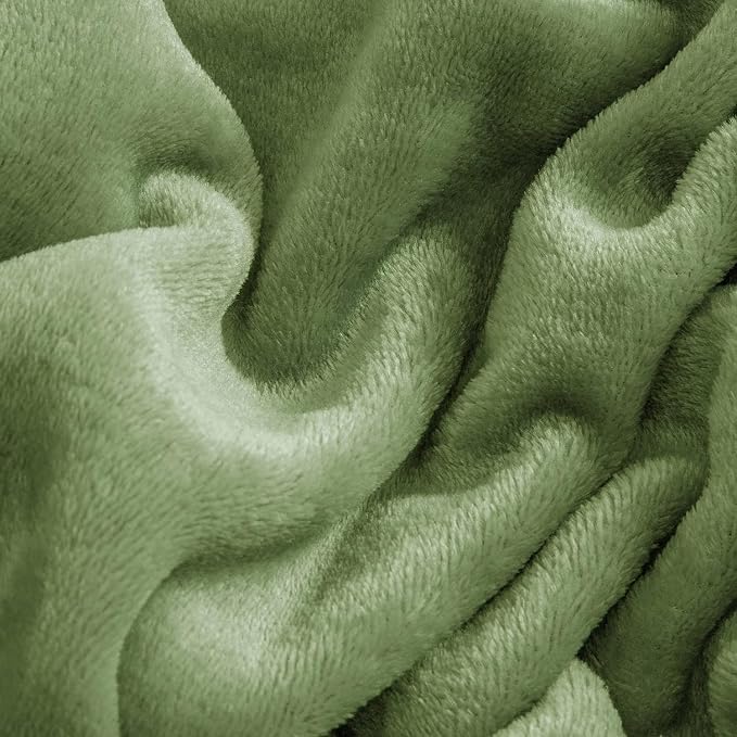 BEDELITE Flannel Sheets King Size Sage Green - Image 5