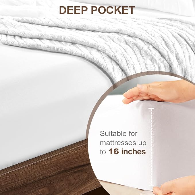 FreshCulture California King Fitted Sheet Only - Image 4