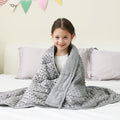 Mr. Sandman Weighted Blanket 5LBS 36 x 48 Inches, Minky Dots Heavy Blanket by MrSandman