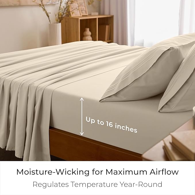 Mellanni California King Sheets Set - Image 4