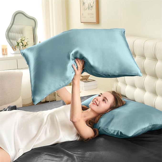 INFIIXSO Mulberry Silk Pillow Cases King Size Set of 2, Silk Pillowcase - Image 7
