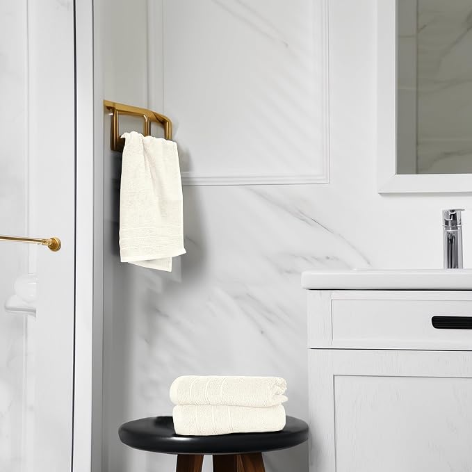 Tens Towels Pack of 6 Hand Towels, 100% Cotton, Lighter Weight, Quick to Dry - Image 4