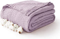 100% Cotton Muslin Blanket Twin 60" x 80", Breathable and Lightweight Cotton by Kozyhvn