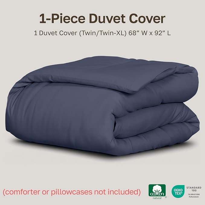 California Design Den Natural 100% Cotton Duvet Cover Twin/Twin XL Only - Image 5