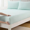 Queen Fitted Sheet Only with Full Elastic & Built in Corner Sheet Straps to by SweetHomeCollection