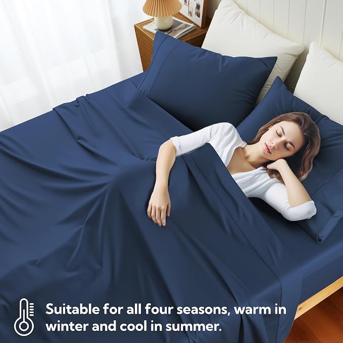 Cotton Flat Sheets Only, 600 TC 100% Cotton Flat Sheet Top Sheet Only, TwinXL - Image 7