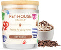 Pet House Pet Odor Candle Plant Based Hot Chocolate Candle Clean Burning by OneFurAll