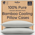Bambaw 100% Viscose Derived from Bamboo Pillowcase King Size – Set of 2 Cooling by Bambaw