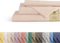 Linen Home 100% Cotton Percale Sheets California King Size, Sand Shell by LINENHOME