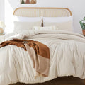 ROSGONIA Oversized Queen Comforter Beige by ROSGONIA