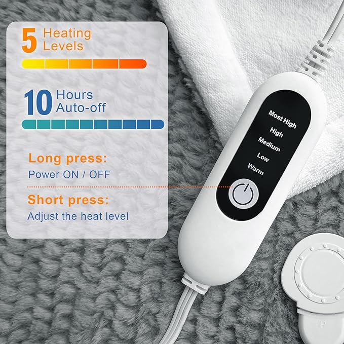 Heated Blanket Electric Throw Blanket - Image 4