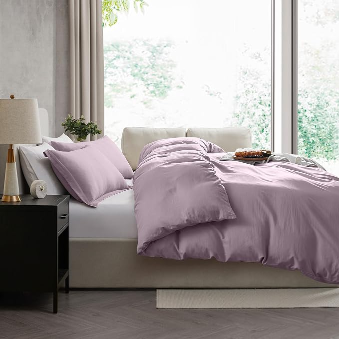 Nestl Dusty Purple Duvet Cover Full Size - Image 7