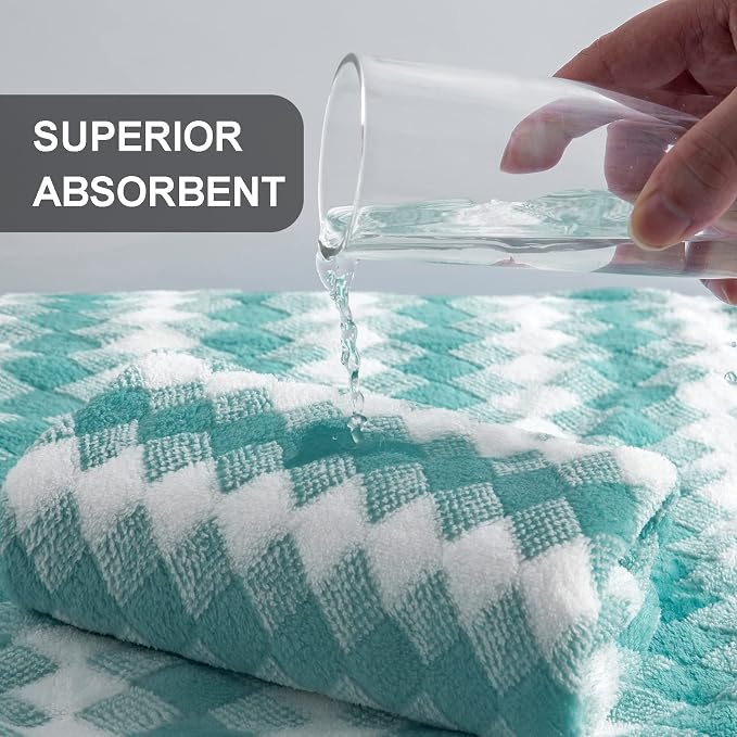 Hand Towels Set 2 Pack-16“x31” Ultra Soft Microfibers Bathroom Towel Set Highly - Image 3