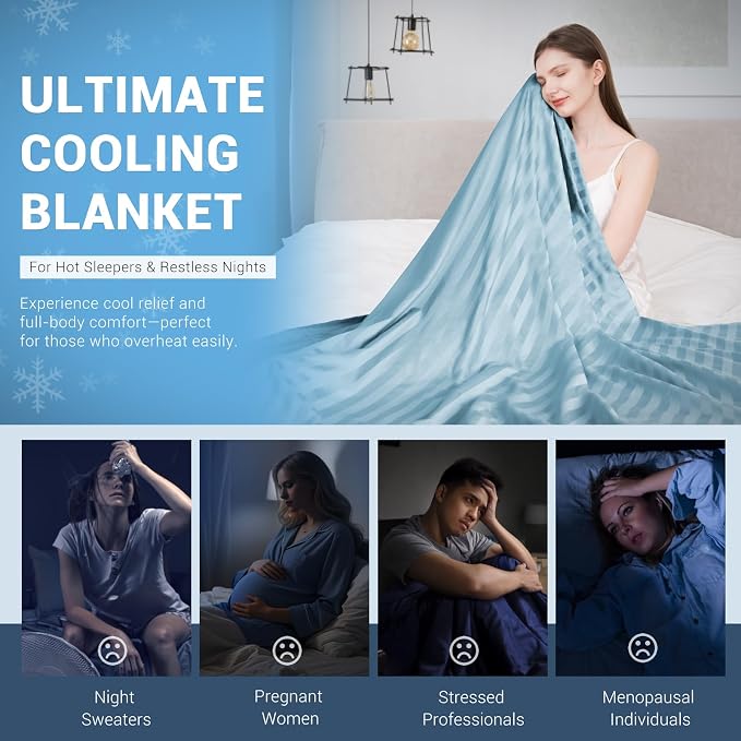 Elegear Revolutionary Cooling Blanket King, Absorbs Heat to Keep Body Cool - Image 6