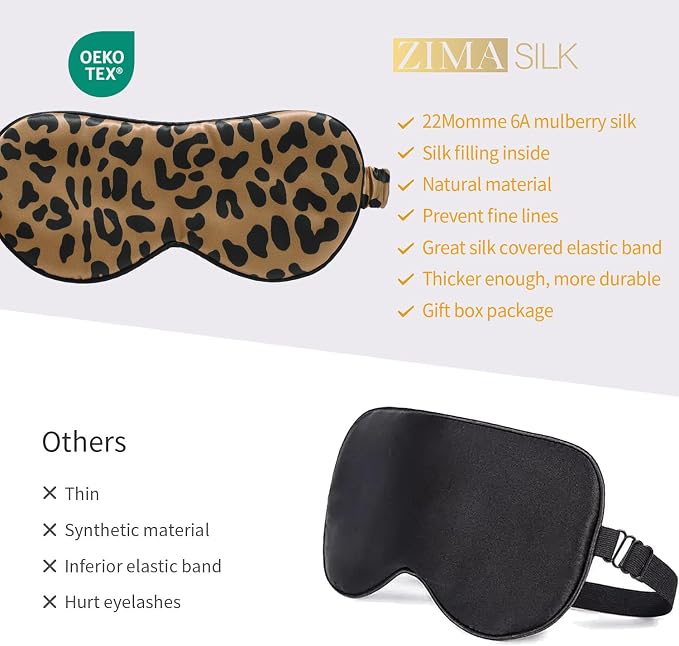 ZIMASILK Adjustable 100% 22 Momme Mulberry Silk Sleep Mask - Image 6