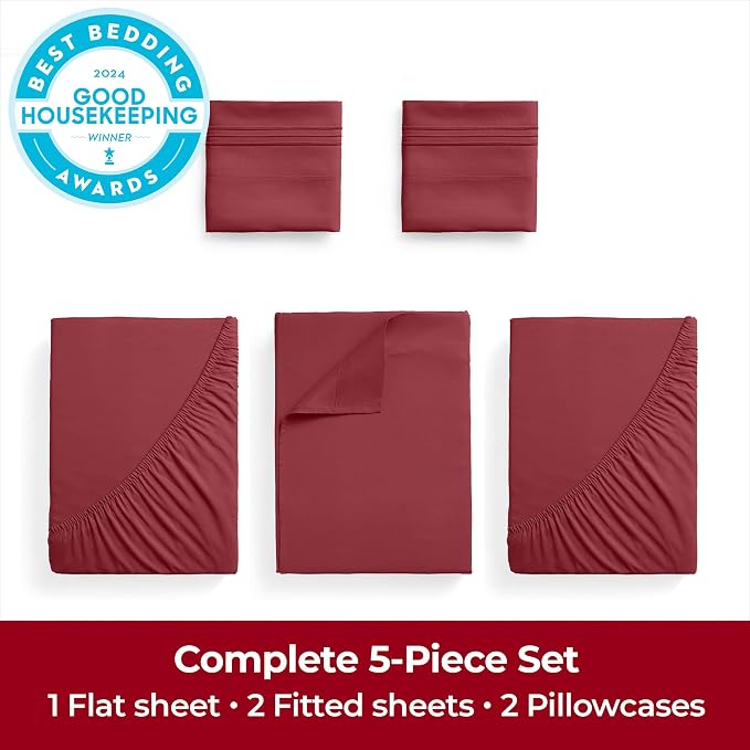 Mellanni Extra Deep Split King Sheets - Image 4