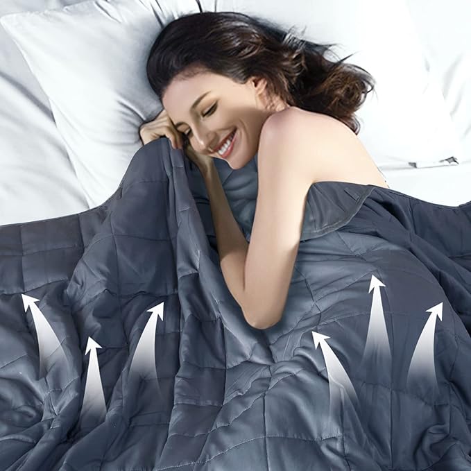 Cooling Weighted Blanket for Adults 20lbs, Twin Full Size Heavy Throw Blanket - Image 2