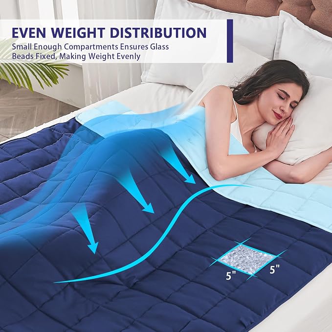 Weighted Blanket for Adults Cooling Heavy Blanket for Sleeping Perfect for - Image 7