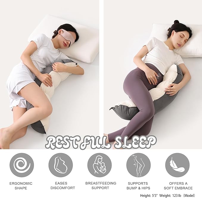 Peallow – Long Round Body Pillow - Image 4