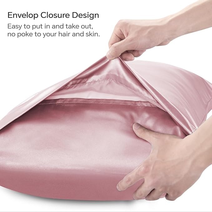 BEDELITE Satin Body Pillow Cover, Super Soft and Cooling Body Pillow Pillowcase - Image 4