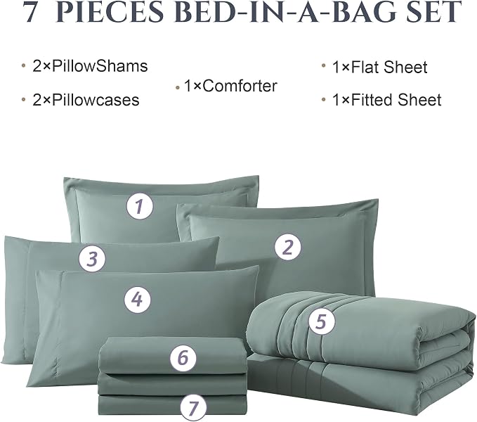 Monbix California King Size Comforter Set - Image 7