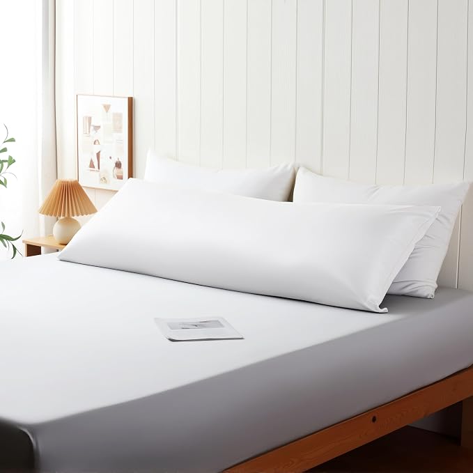 Body Cooling Pillow Case, Viscose Derived from Bamboo Long Pillow Protectors - Image 4