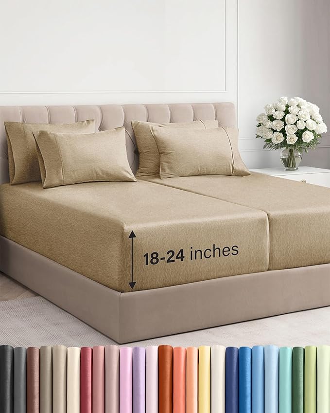 Extra Deep Split King Sheet Set by CGKUnlimited