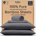 Bambaw California King Cooling Sheets Set 4pcs – 100% Viscose Derived from by Bambaw
