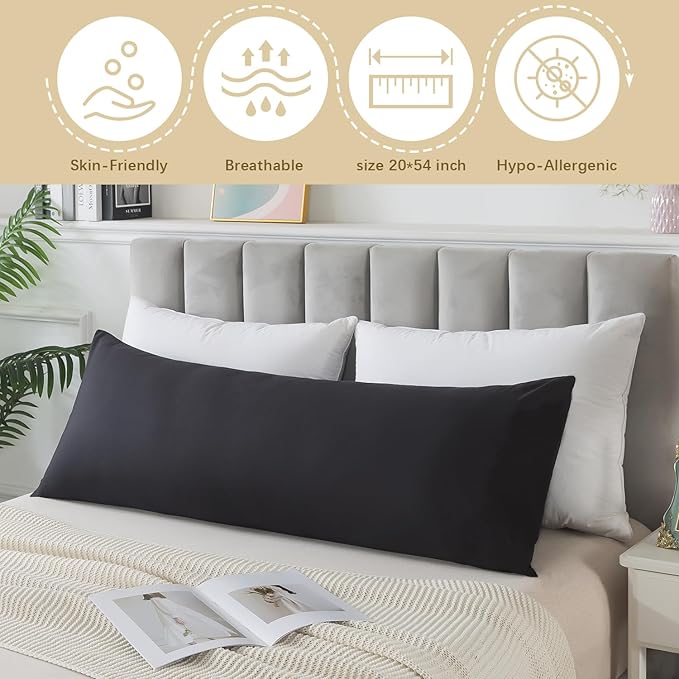Memory Foam Body Pillow Insert, Soft Large Long Bed Pillow - Image 3