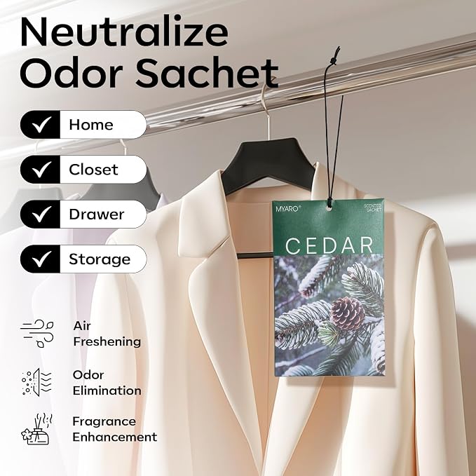 MYARO 20 Pack Cedar Scented Sachets - Image 2