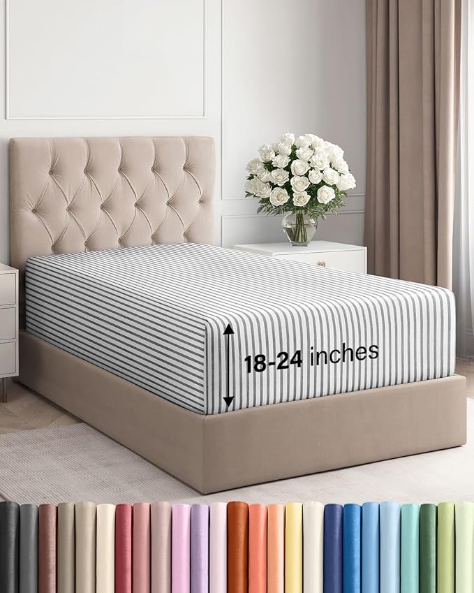 Extra Deep Twin Fitted Sheet by CGKUnlimited