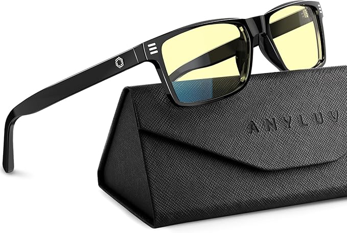 ANYLUV Blue Light Glasses Men Woman, Eye Strain Relief Eye Protection by ANYLUV