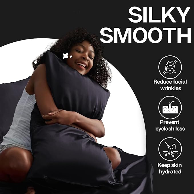 MR&HM Satin Pillowcase for Hair and Skin, Silk Satin Pillowcase 8 Pack - Image 4