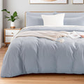 NEXHOME PRO Full Duvet Cover Set, 100% Washed Cotton by NEXHOMEPRO
