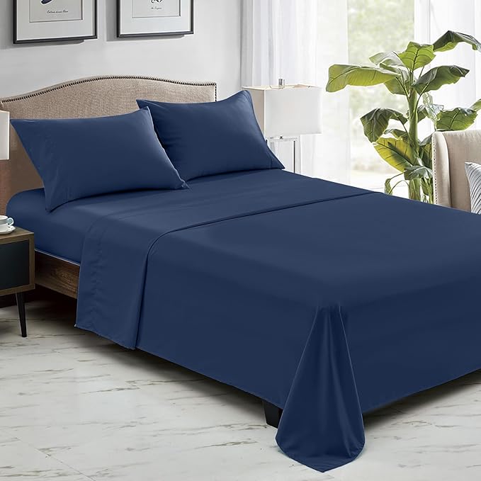 FreshCulture Full Flat Sheets Only, Soft Microfiber Bedding Sheets - Image 6