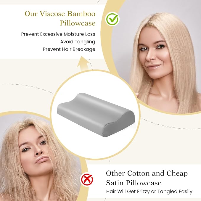 Cooling Pillowcase for Contour Pillow- Rayon Derived from Bamboo Contour - Image 4