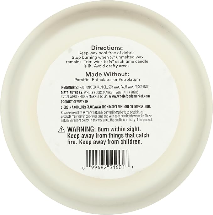 365 by Whole Foods Market, Scented Candle, Palo Santo & Rosewood, 40 Hour Burn - Image 7