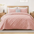 Exclusivo Mezcla King Quilt Set- Blush Pink Quilts Bedding Set by ExclusivoMezcla