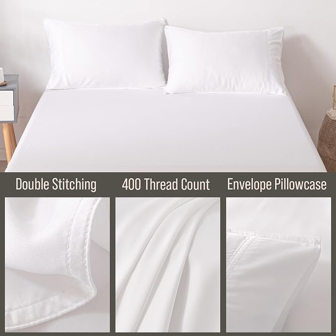 Bella Coterie | Luxury Bamboo Viscose Queen Size Pillowcase Set | 100% - Image 3