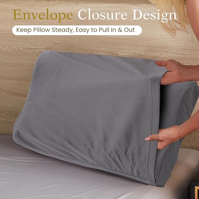Contour Pillowcase- Rayon Derived from Bamboo Cooling Contour Cervical Neck - Image 5
