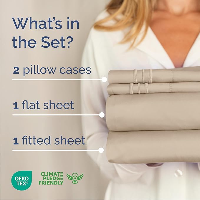 Cal King Size 4 Piece Sheet Set - Image 2